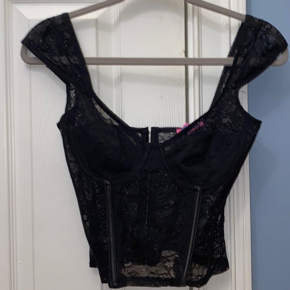 Lace corset top